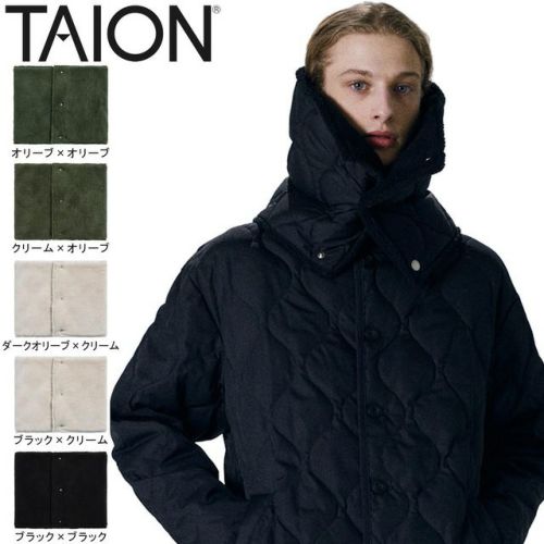 ミリタリー リバーシブル ダウンネックウォーマー マフラー TAION-R203ML-1