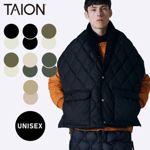 ミリタリー リバーシブル ダウンストール マフラー TAION-RSTML-1