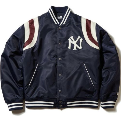 ナイロン ヴァーシティジャケット Cooperstown ニューヨーク・ヤンキー Nylon Varsity Neyyanco メンズ レディース ネイビー 14324669 NVY