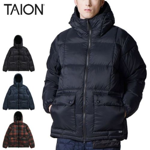マウンテン パッカブル ボリューム ダウンパーカー VOLUME HOOD DOWN JACKET PACKABLE OUTER メンズ レディース ジャケット TAION-106VZMT