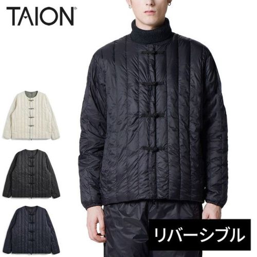 ジャパンスペシャル チャイナボタン ダウンジャケット REVERSIBLE CHINA BUTTON INNER DOWN JACKET メンズ レディース TAION-JK01JS